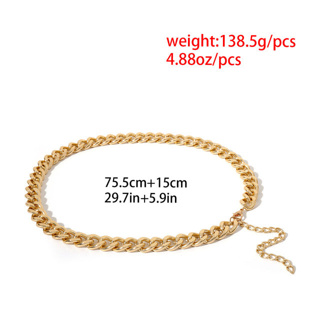 Tassel Gold Chain Belt Waist Belts