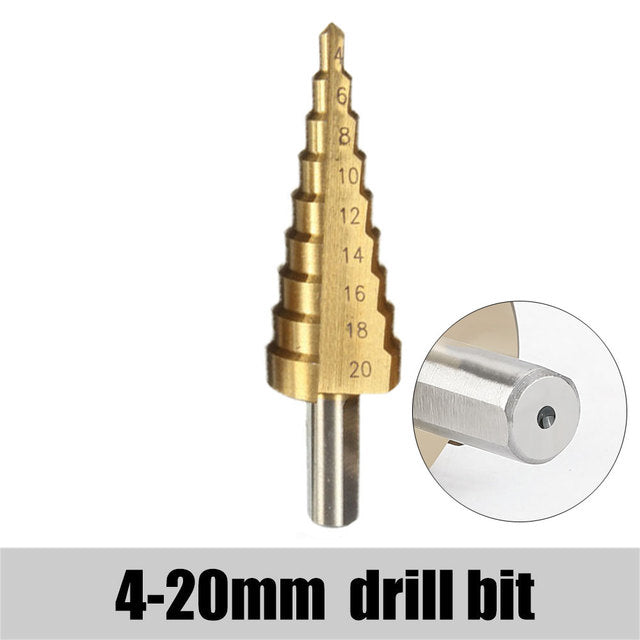 Straight Groove Step Drill Bit