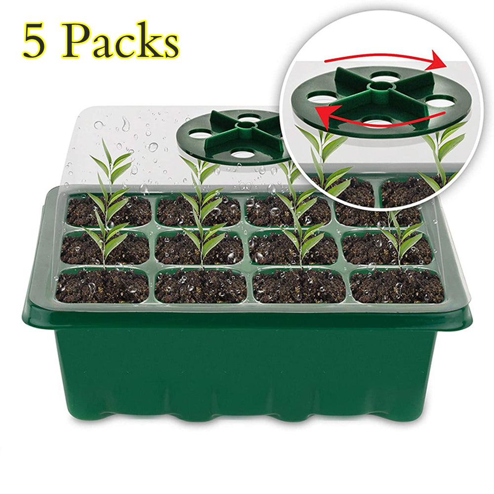 Garden Seed Pot Tray plant Seedling Tray With Lids