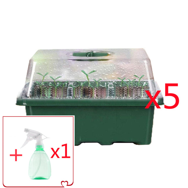 Garden Seed Pot Tray plant Seedling Tray With Lids