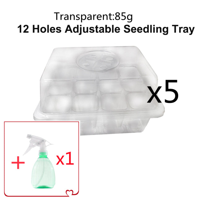 Garden Seed Pot Tray plant Seedling Tray With Lids