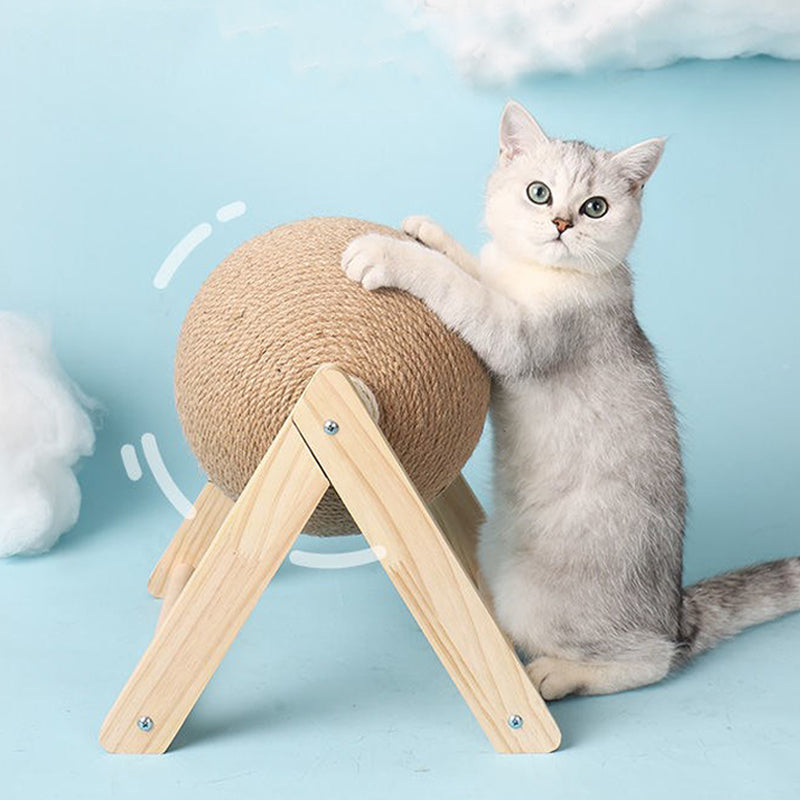 Cat Scratching Toy Kitten Sisal Rope Ball