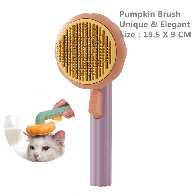 Self Cleaning Slicker Brush for Shedding Dog Cat Grooming