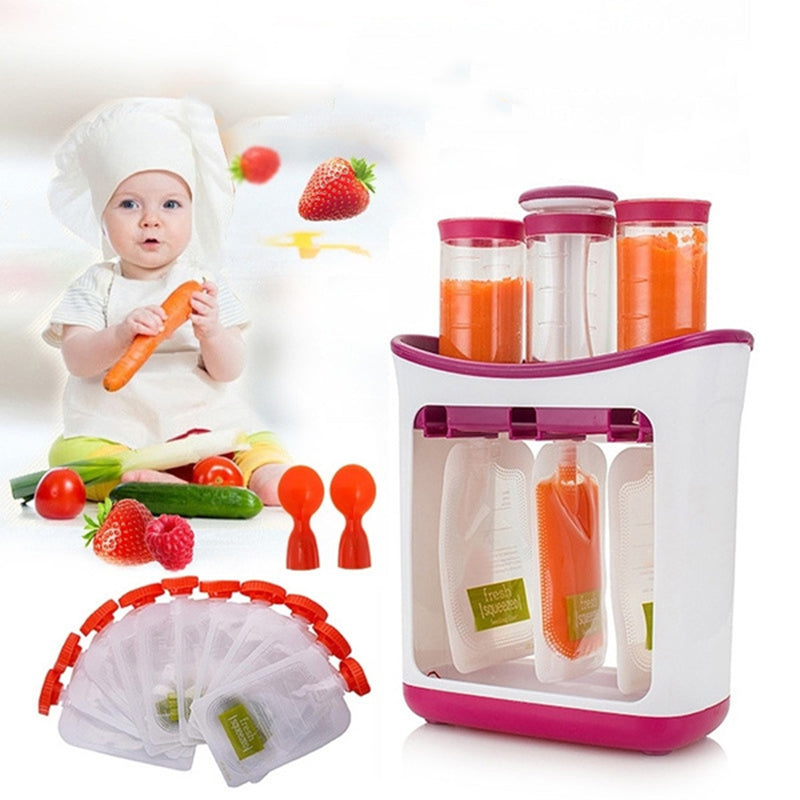 Baby Food Dispenser Bags Food Maker Set