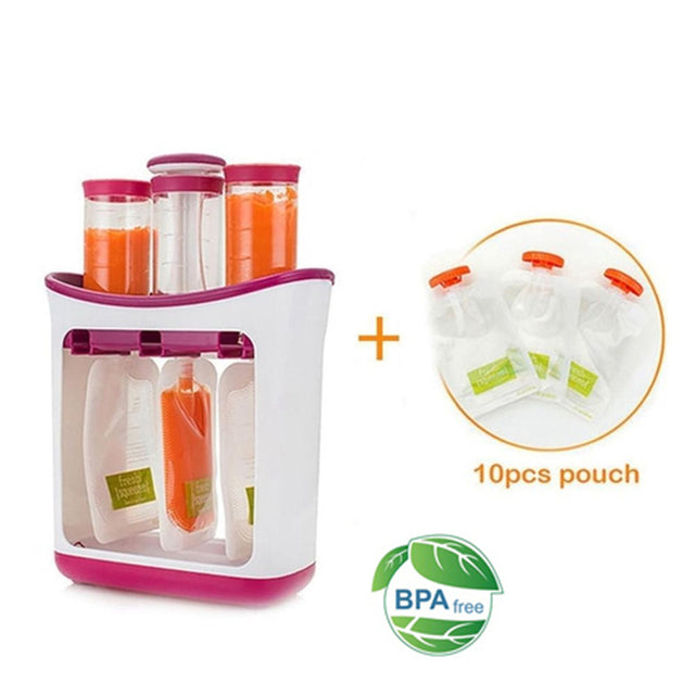 Baby Food Dispenser Bags Food Maker Set