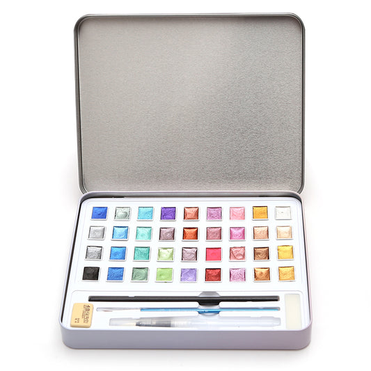 Glitter Watercolor Paints Metallic Solid Colors