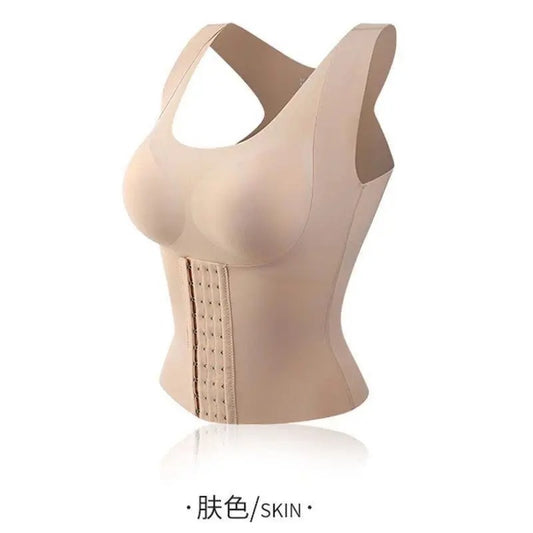 4-in-1 Waist Buttoned Bra Shapewear Seamless