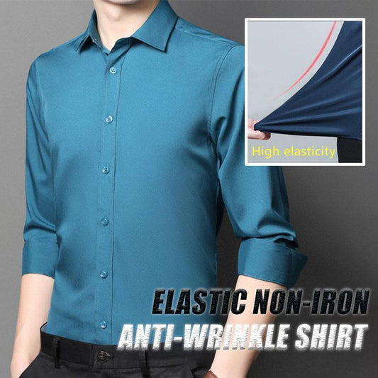 Stretch Non-iron -Shirt Mens Long Sleeve