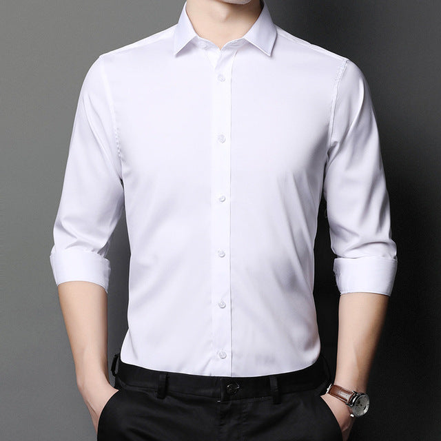 Stretch Non-iron -Shirt Mens Long Sleeve