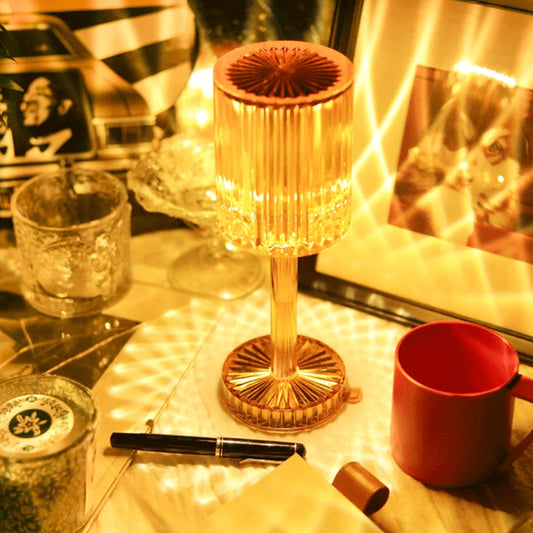 Retro Table Lamp Touch Sensor Crystal