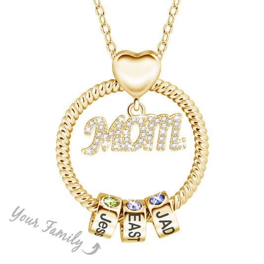 Personalize Name Beads Necklace for Mom