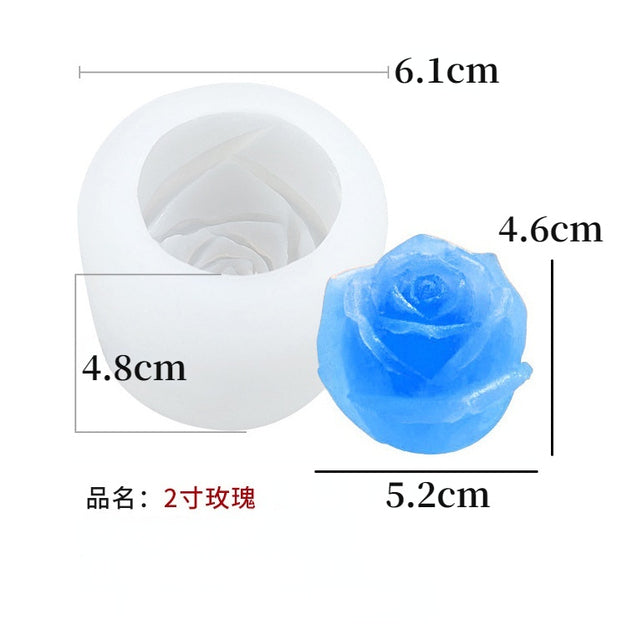 Rose Ice Cube Silicone Mold DIY Handmade