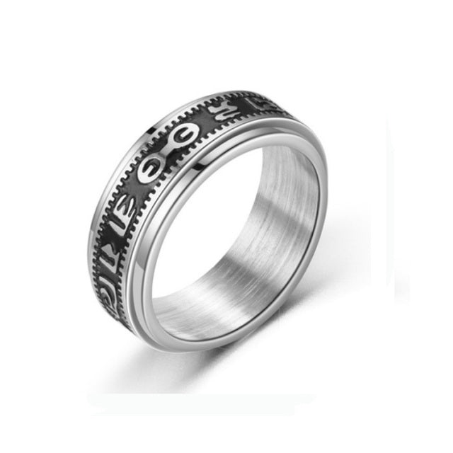 Stainless Steel Spinner Ring for Women Mens