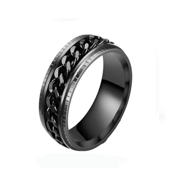 Stainless Steel Spinner Ring for Women Mens