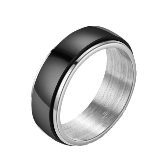 Stainless Steel Spinner Ring for Women Mens