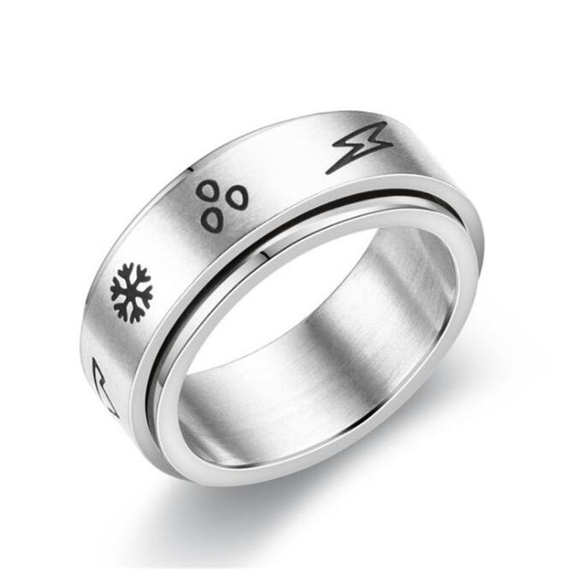 Stainless Steel Spinner Ring for Women Mens