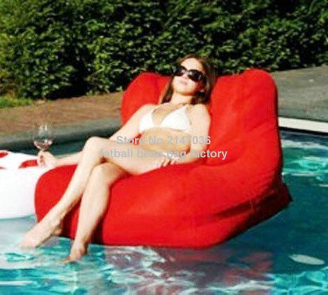 Red outdoor waterproof bean bag chair