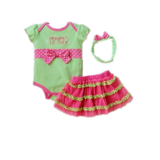 Fashion Newborn Baby Girl Clothes Short Romper