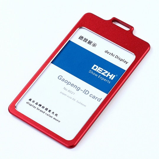 High Gloss Business ID Card Holder Strap