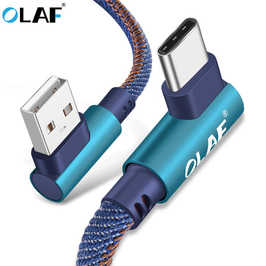 Type C 90 Degree Fast Charging Cable