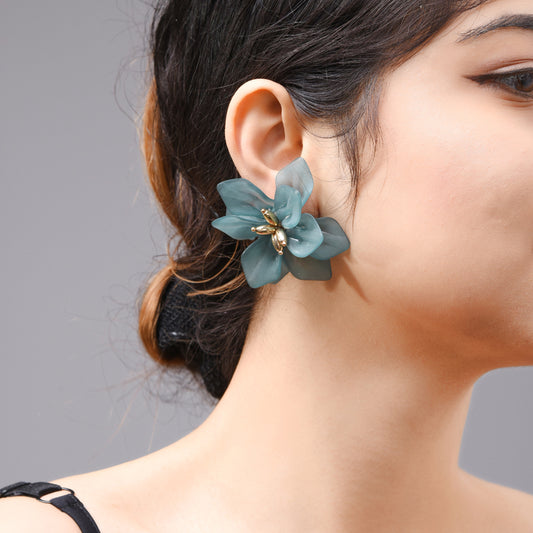 Hyperbole Flower Earrings Acrylic