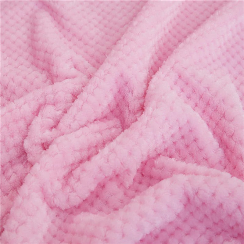 Soft Fluffy Thicken Coral Fleece Mink Throw Blankets
